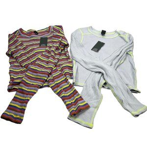 Lot of 2 Shirts Wild Fable Women's Sz XL Long Sleeve Tee Shirts Blue Multicolor